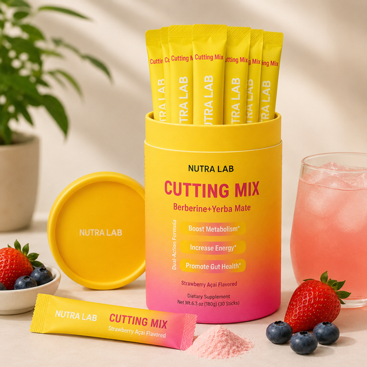 Cutting Drink Mix – Strawberry Açaí Flavor – 30 Servings